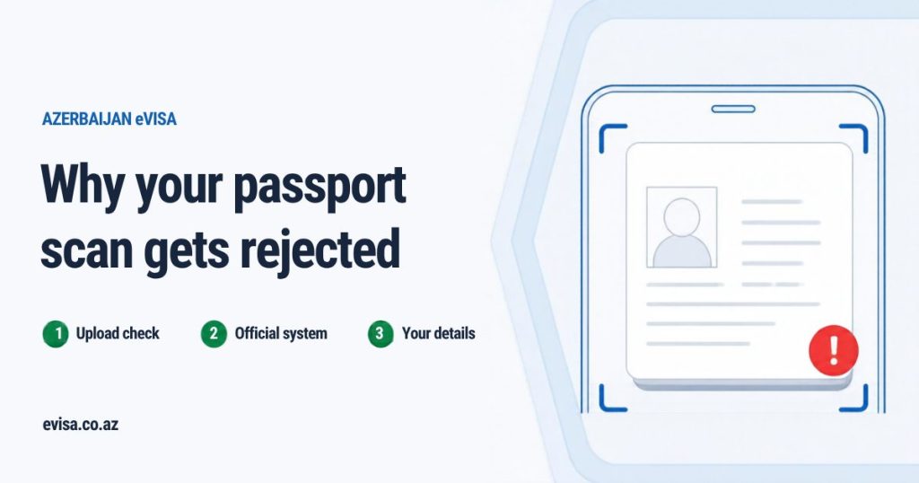 Why your Azerbaijan eVisa passport scan gets rejected: the three places a refusal can happen, our upload check, the official system and the details you entered